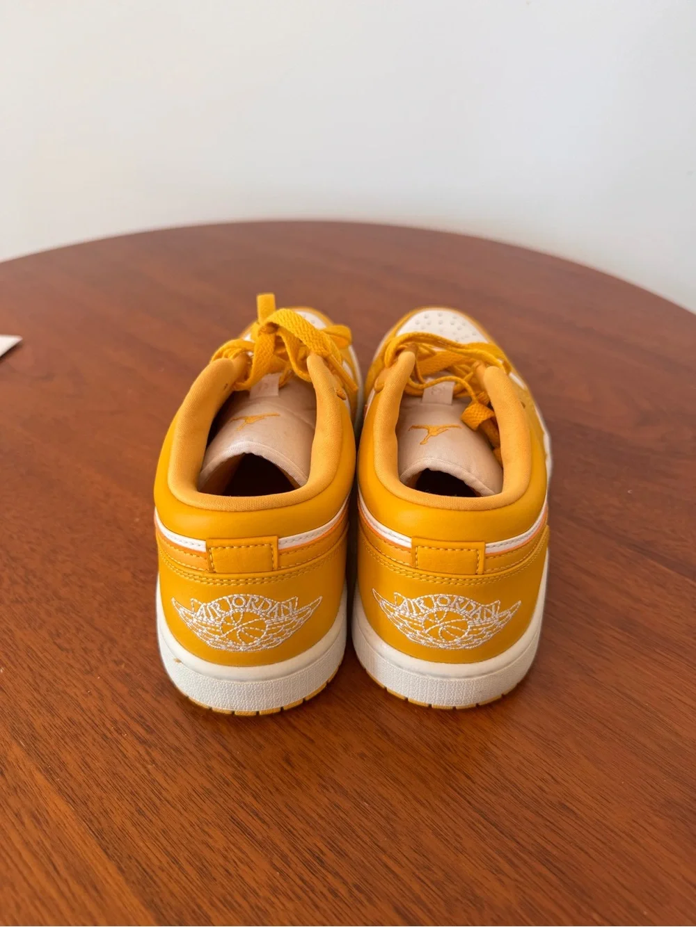 Nike Low-Top Air Jordan 1 Sneakers in Yellow and White “Pollen”